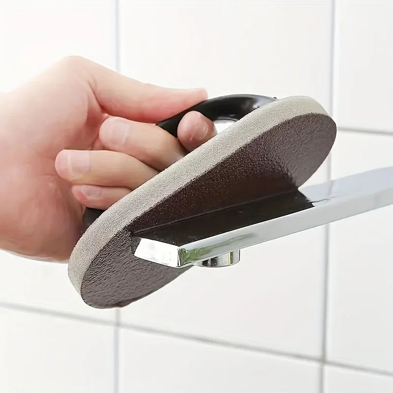 Iron Rust Removal Emery Sponge Wipe, Reusable And Washable Scrub Brush
