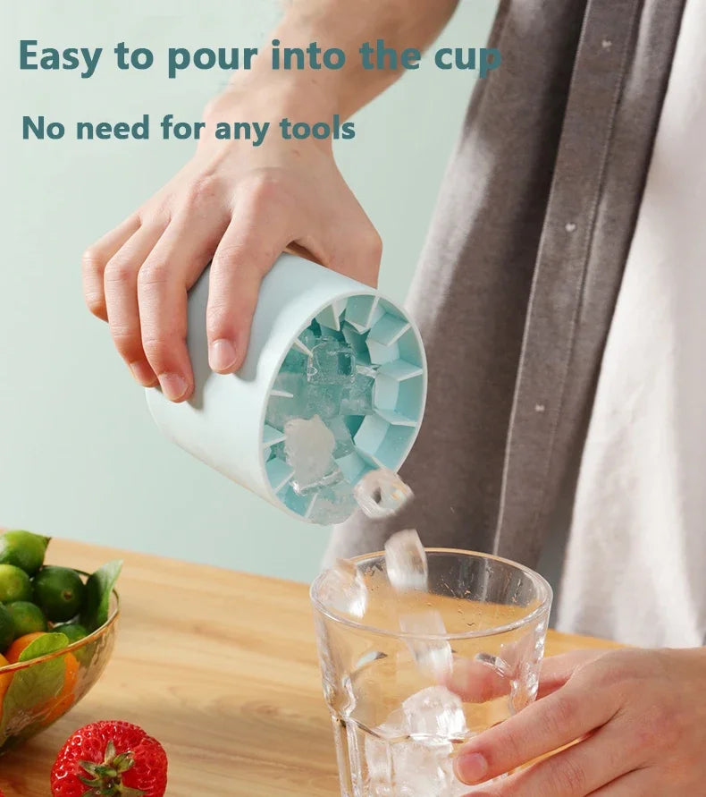 2-in-1 Ice Cube Tray & Ice Bucket