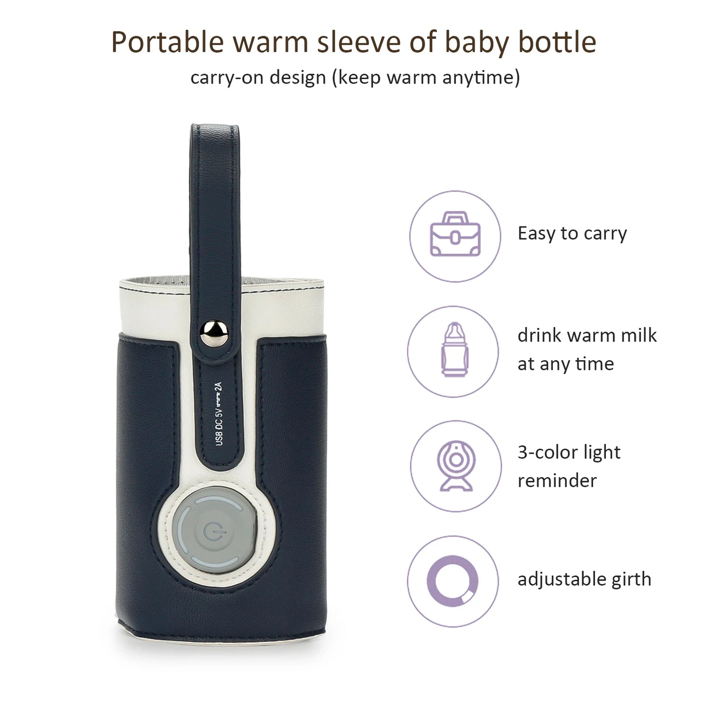 EfficiEent USB Milk Heat Keeper for Travel and Car Use
