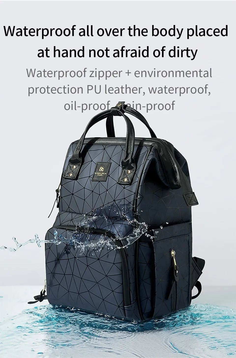 AIBEDILA Mommy Bag Impermeável USB Grande