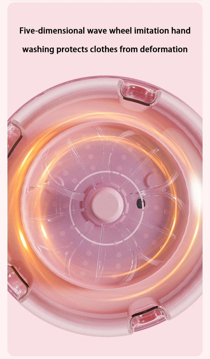 Mini Laundry Cup 1L Wireless Portable Underwear&Socks Automatic Washing Machine