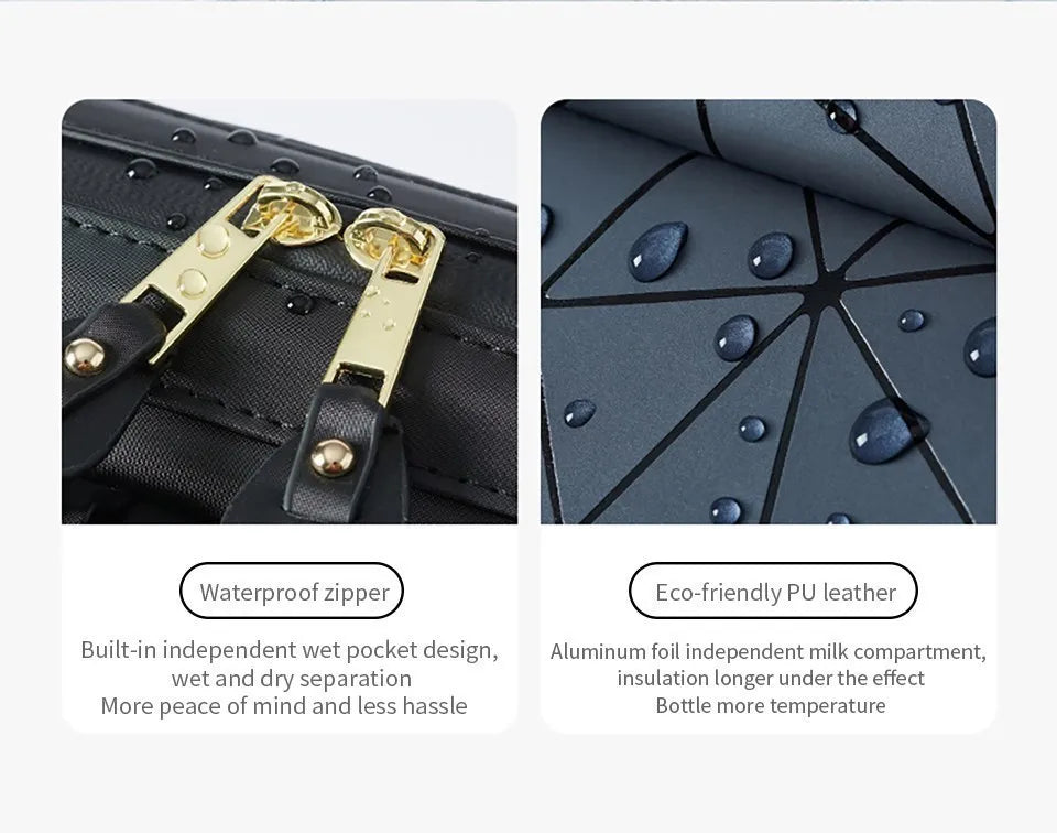 AIBEDILA Mommy Bag Impermeável USB Grande