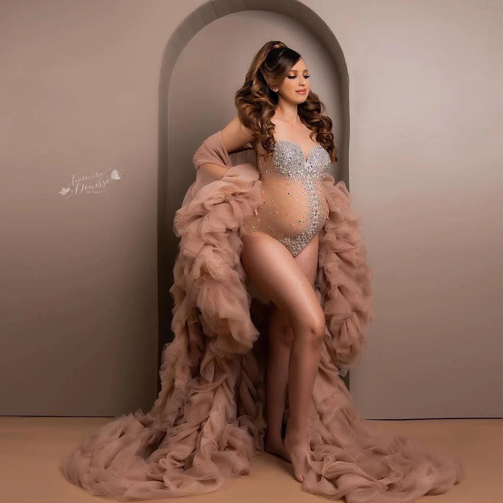 Luxurious Maternity Photography Jumpsuit