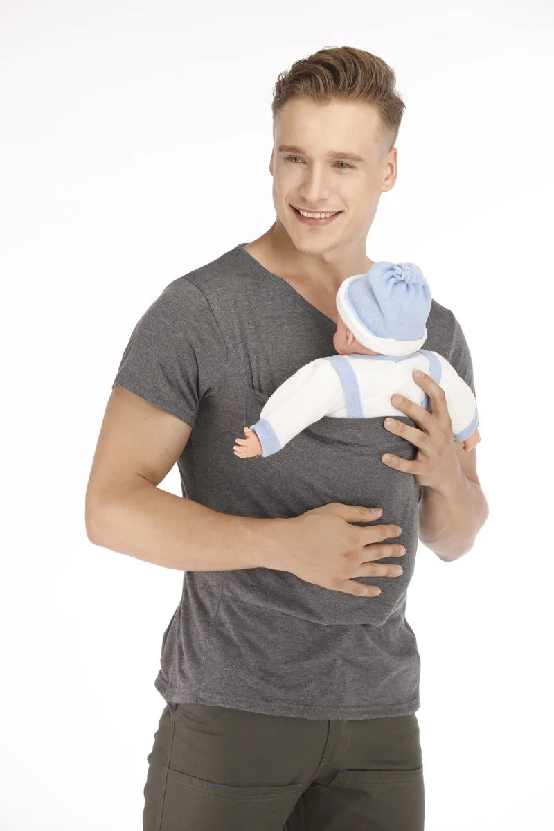 Safety Kangaroo Pocket T-Shirt Baby Carrier