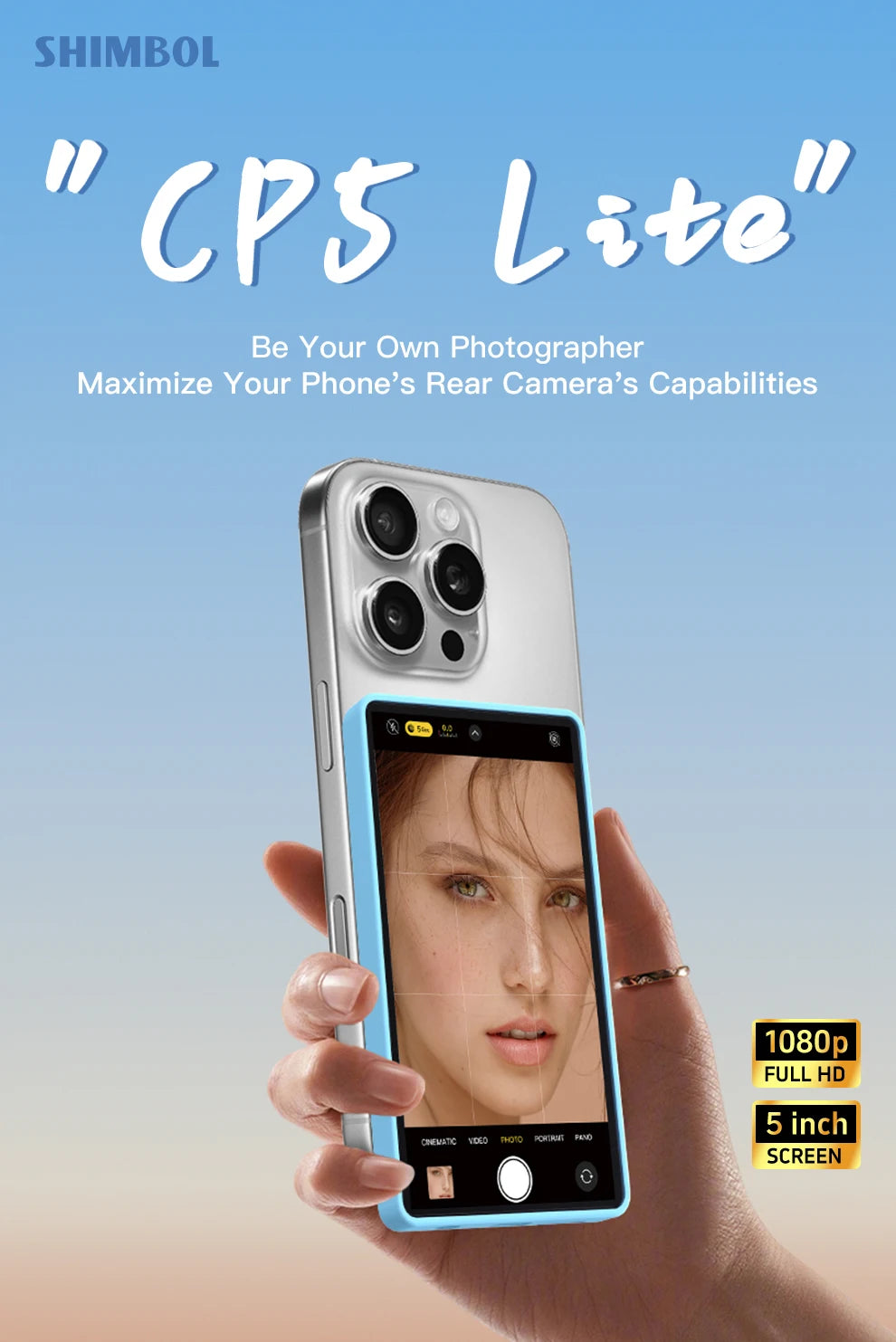 Camera Selfie Monitor for iPhone 16 15 Samsung Phone