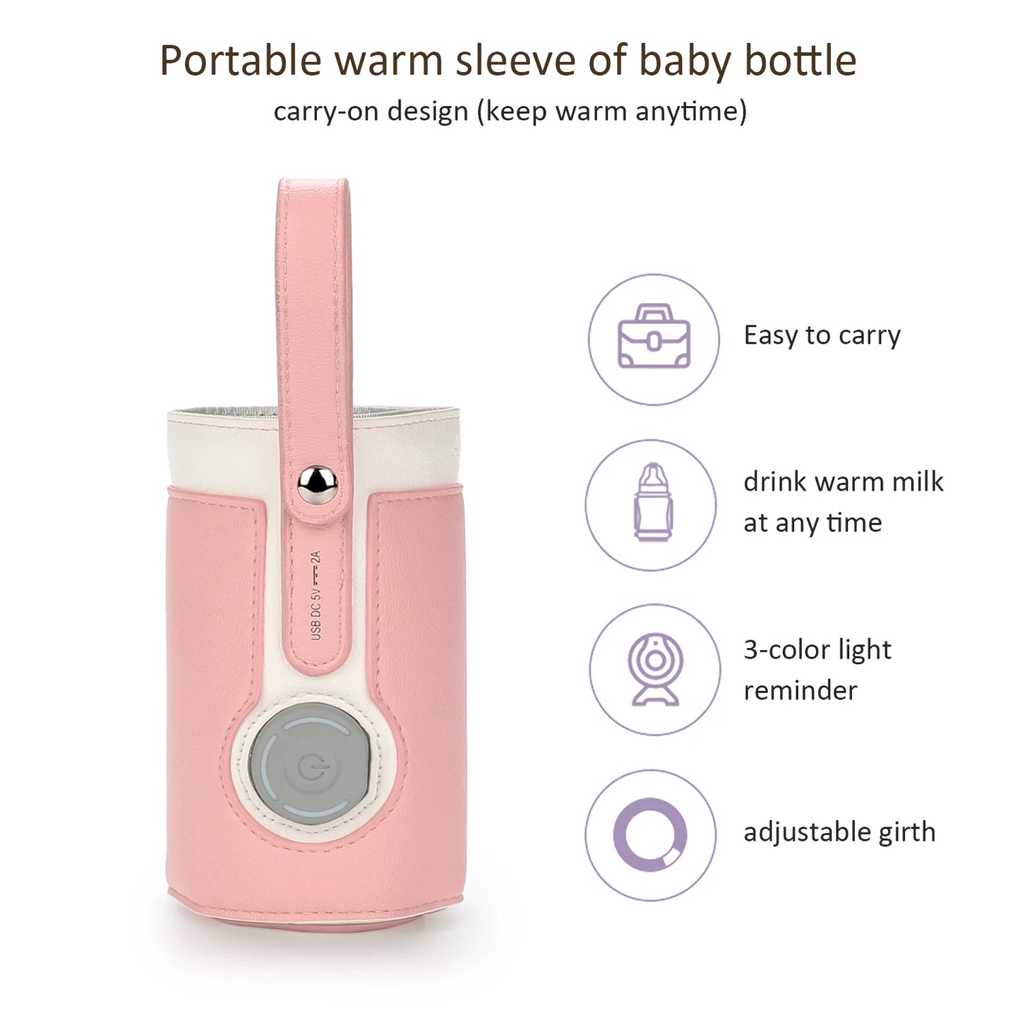 EfficiEent USB Milk Heat Keeper for Travel and Car Use