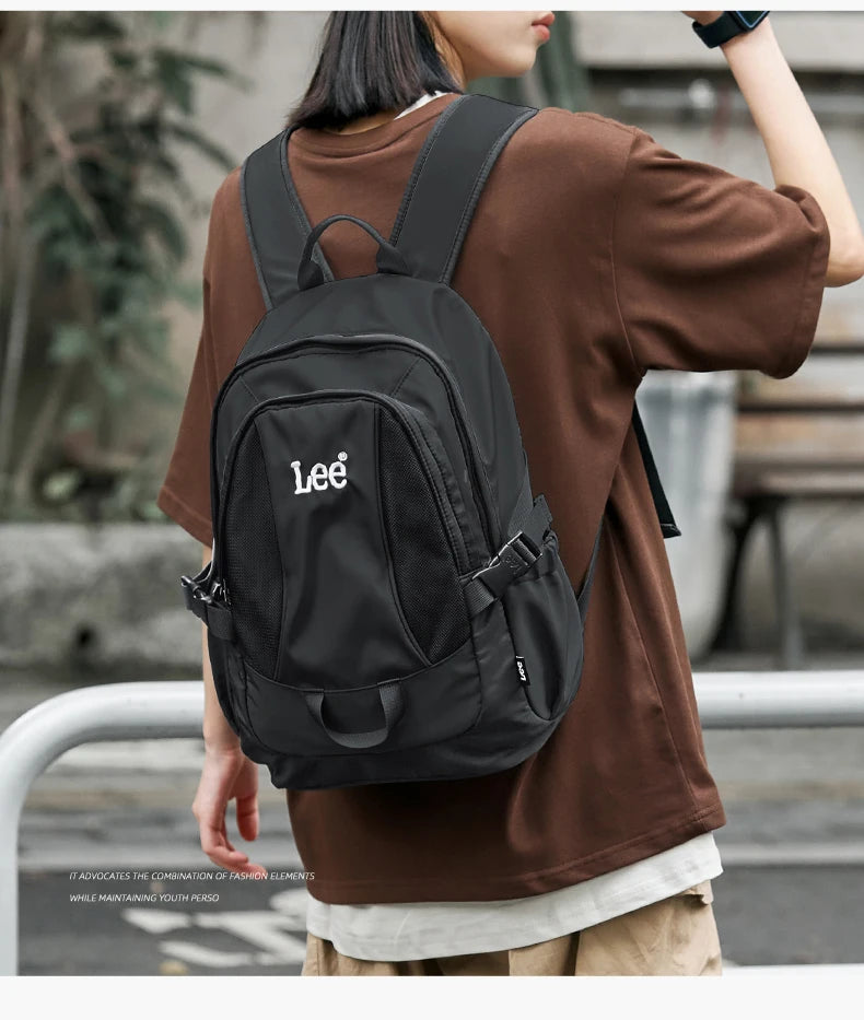 LEE Unisex Waterproof Casual Laptop Backpack Women Men Medium Size