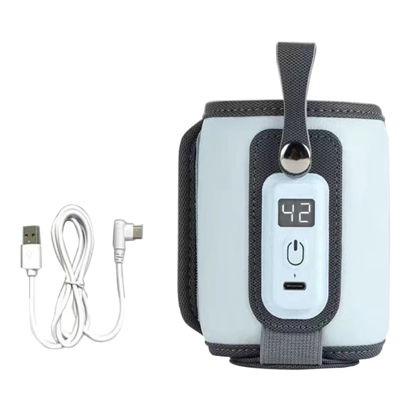 Lightweight Baby Bottle Warmer Bag Portable USB Bottle Warmer 5 Gear