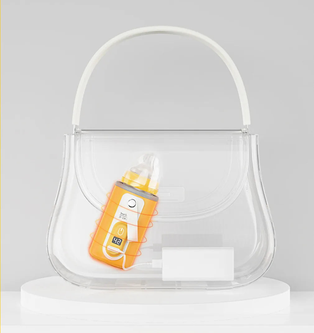 USB Charging Baby Bottle Warmer Bag Insulation Cover Heating Bottle