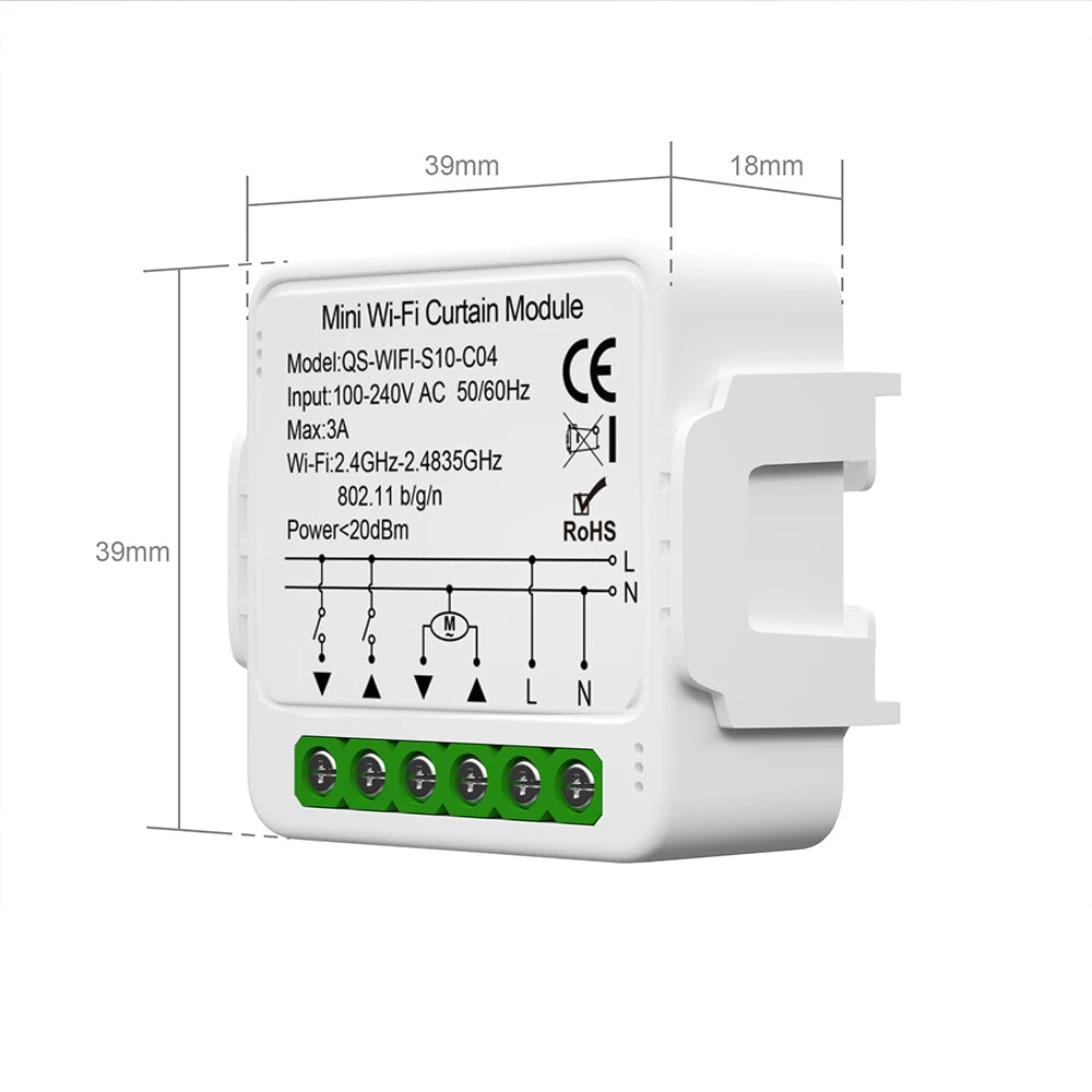 Module curtains Electric Motor Work with Alexa Google Home Smart Life