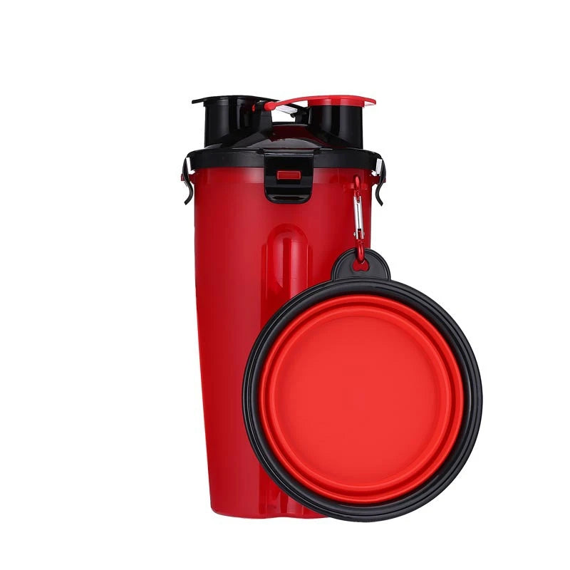 2 IN 1 Dogs Travel Water Bottle: Your Perfect Outdoor Companion!