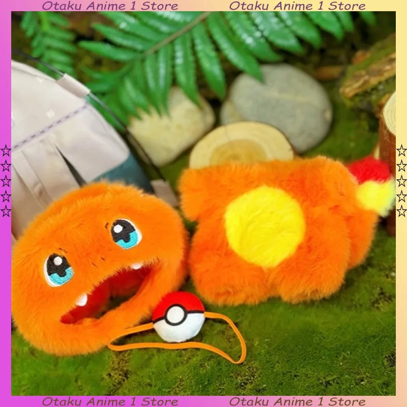 Roupas de boneca Kawaii Labubu Desenho animado Charmander Squirtle com mochila