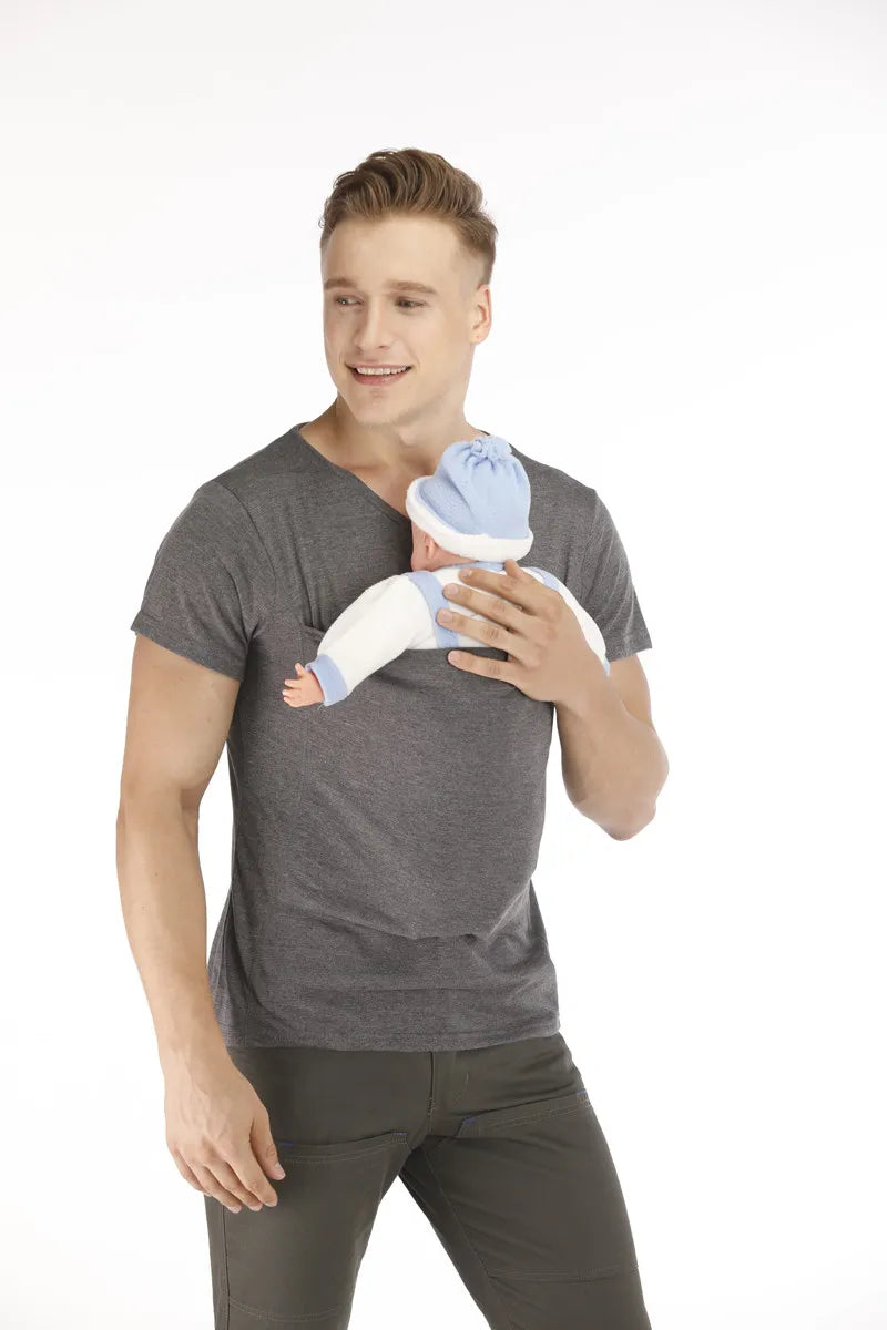 Safety Kangaroo Pocket T-Shirt Baby Carrier