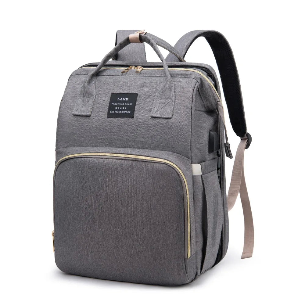 Mommy Bag: Lightweight Portable Folding Crib Travel Backpack