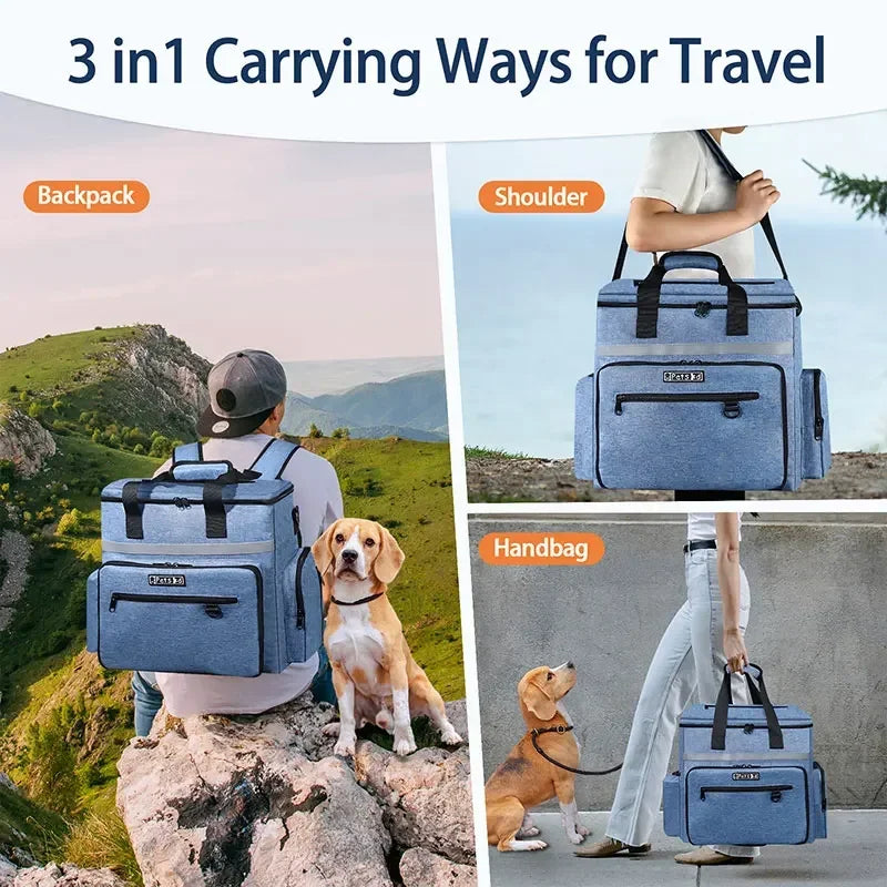 Petskd Outdoor Dog Organizer Bag with Bowl Set: Your Ultimate Travel Companion!