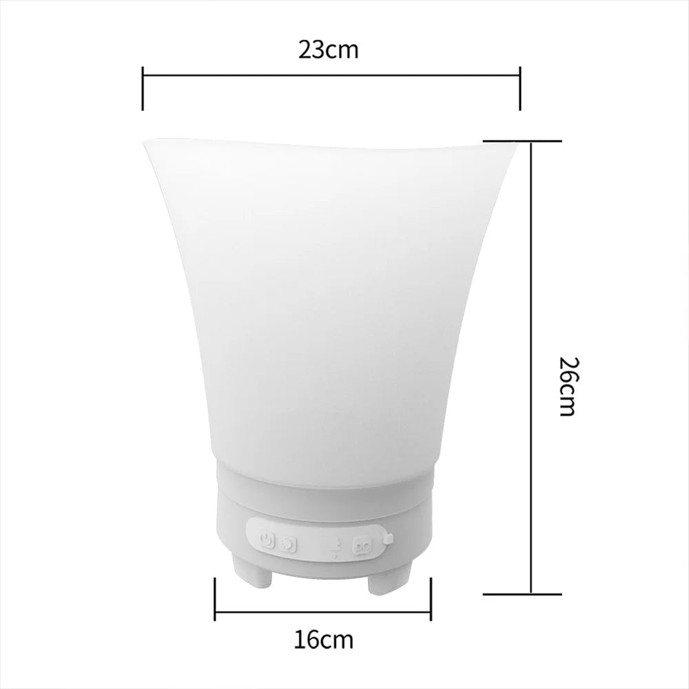 5L RGB LED Ice Bucket with Bluetooth speaker Waterproof Plastic Light Up Champagne beer