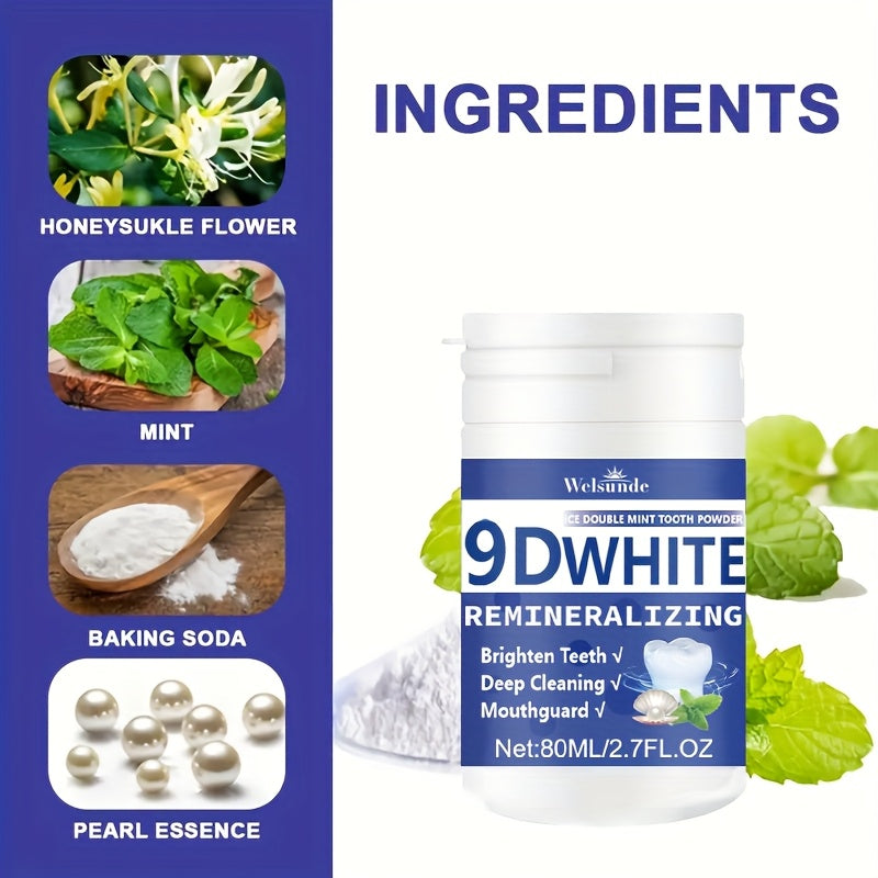 9D White Remineralizing Hydroxyapatite Tooth Powde