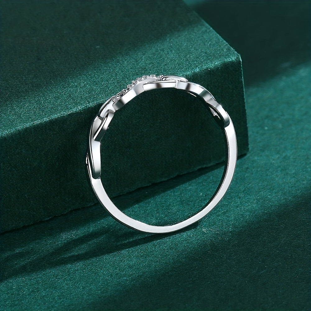 Elegant 925 Silver Women'S Jewelry Ring with Infinity Symbol