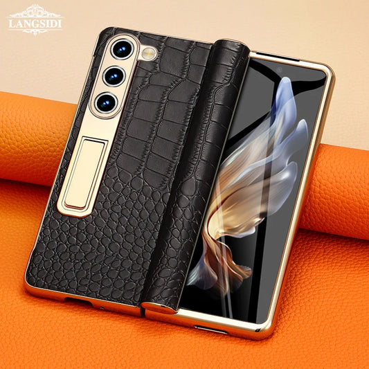 LANGSIDI Leather Case Leather for Samsung Galaxy Z Fold 6 5 4 3