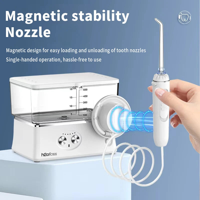H2ofloss Tabletop Portable Water Flosser for Teeth Dental Oral Irrigator