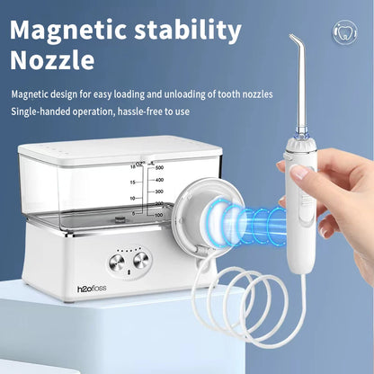 H2ofloss Tabletop Portable Water Flosser for Teeth Dental Oral Irrigator