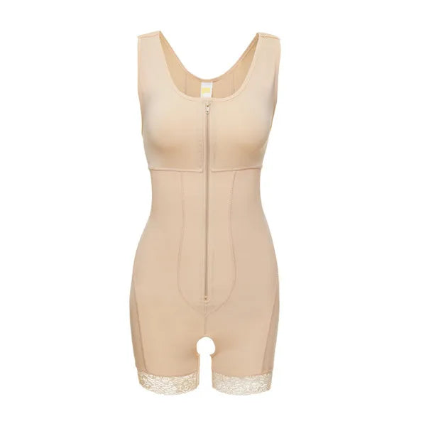Zip Waist Lace Slimming Shaper Corset Control Shapewear Butt Lifter Strap Body Shaper