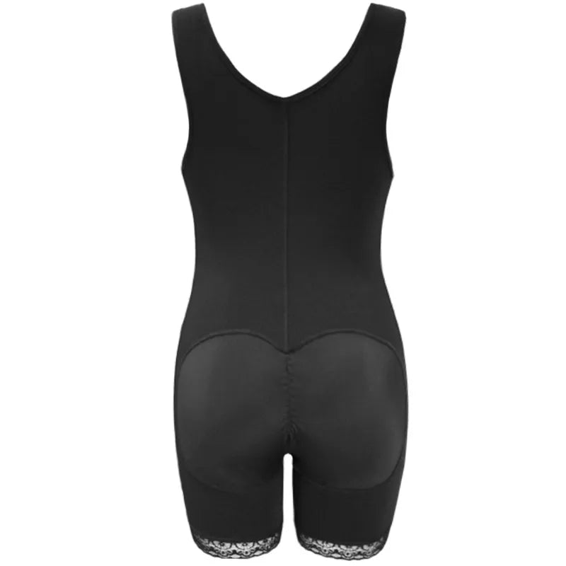 Zip Waist Lace Slimming Shaper Corset Control Shapewear Butt Lifter Strap Body Shaper