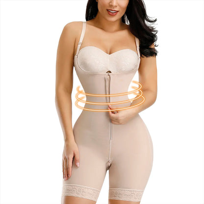 Fajas Colombianas Detachable Straps Full Body Shaper Tummy Slimming Postpartum