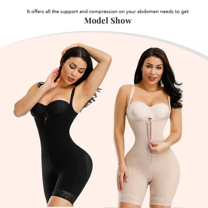 Fajas Colombianas Detachable Straps Full Body Shaper Tummy Slimming Postpartum