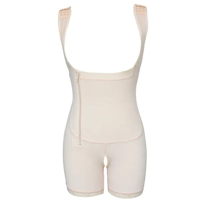 Zip Waist Lace Slimming Shaper Corset Control Shapewear Butt Lifter Strap Body Shaper