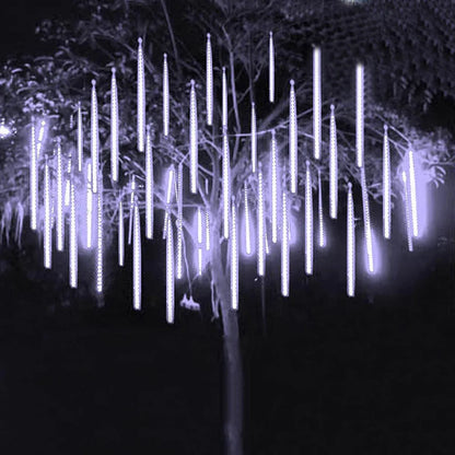 LED Meteor Shower Rain Lights Waterproof Falling Raindrop Fairy String