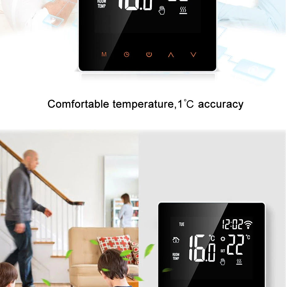 AVATTO Tuya WiFi Smart Thermostat, Electric Floor Heating Water/Gas Boiler Temperature