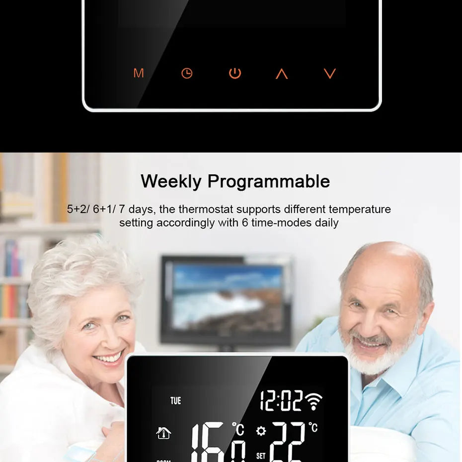 AVATTO Tuya WiFi Smart Thermostat, Electric Floor Heating Water/Gas Boiler Temperature