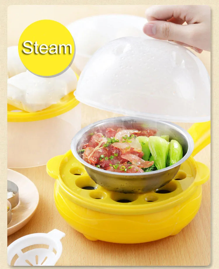 220V Omelet Steamer Egg Cooker Egg Frying Pan Auto Power Off Breakfast