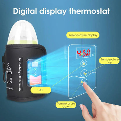 USB Bottle Warmer Bag Milk Warmer Bottle Heating