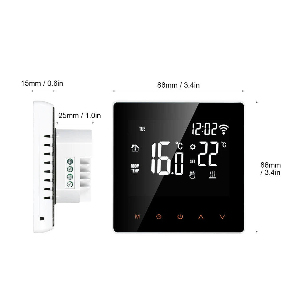 AVATTO Tuya WiFi Smart Thermostat, Electric Floor Heating Water/Gas Boiler Temperature