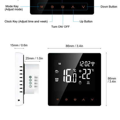 AVATTO Tuya WiFi Smart Thermostat, Electric Floor Heating Water/Gas Boiler Temperature