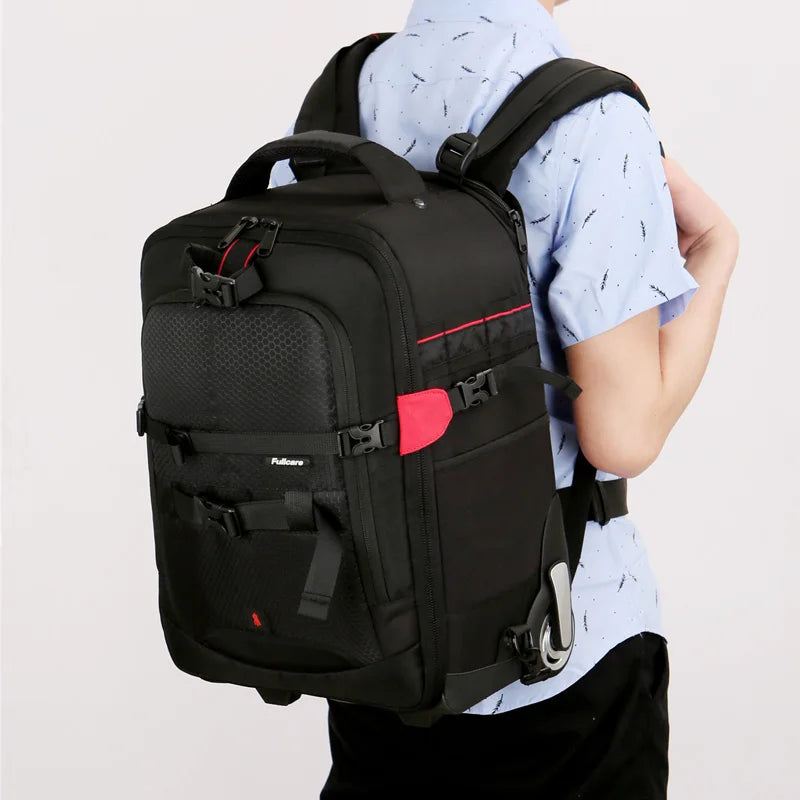 Maleta con ruedas para cámara DSLR profesional Vnelstyle, bolso de vídeo, foto, cámara digital