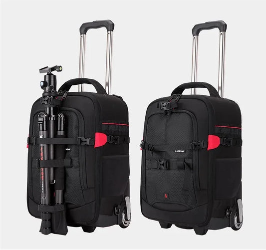 Vnelstyle Professional DSLR camera trolley suitcase Bag Video Photo Digital Camera