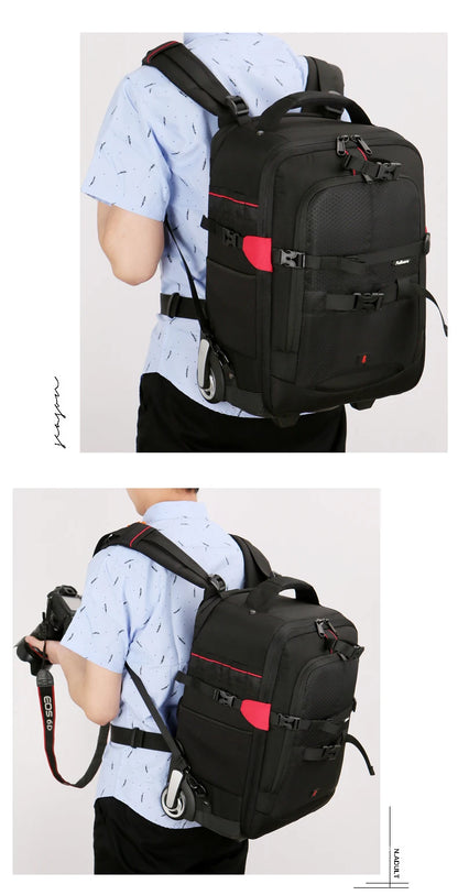 Maleta con ruedas para cámara DSLR profesional Vnelstyle, bolso de vídeo, foto, cámara digital