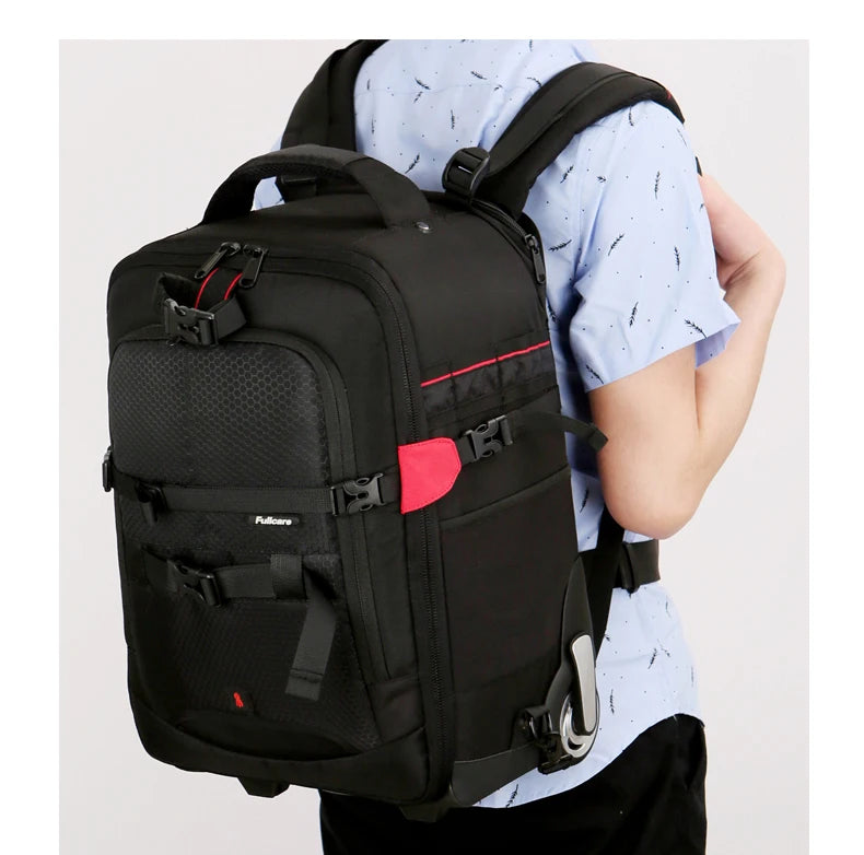 Maleta con ruedas para cámara DSLR profesional Vnelstyle, bolso de vídeo, foto, cámara digital