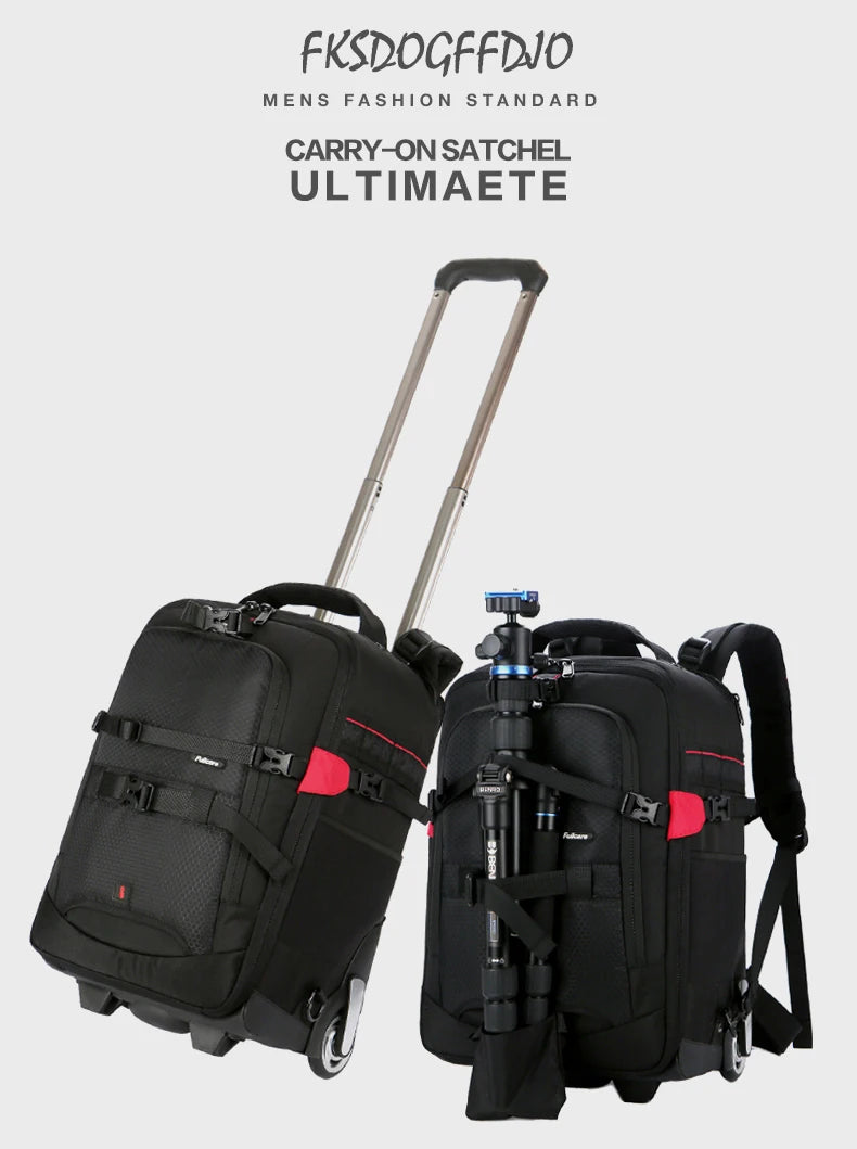 Maleta con ruedas para cámara DSLR profesional Vnelstyle, bolso de vídeo, foto, cámara digital
