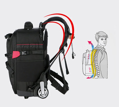 Maleta con ruedas para cámara DSLR profesional Vnelstyle, bolso de vídeo, foto, cámara digital