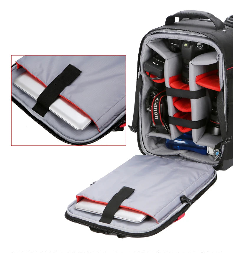 Maleta con ruedas para cámara DSLR profesional Vnelstyle, bolso de vídeo, foto, cámara digital