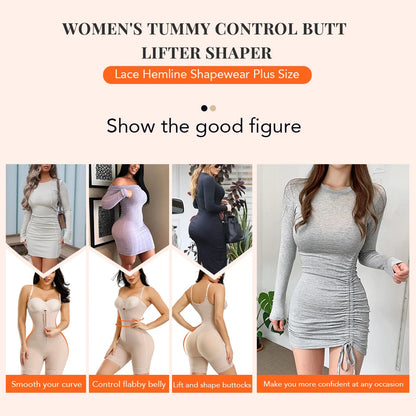 Fajas Colombianas Detachable Straps Full Body Shaper Tummy Slimming Postpartum