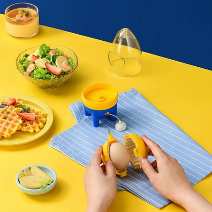 🚀 Rocket Manual Golden Egg Scrambler – Mix Eggs Like Magic, Without Cracking the Shell!