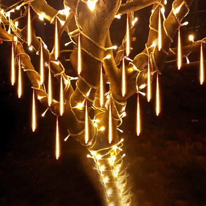 LED Meteor Shower Rain Lights Waterproof Falling Raindrop Fairy String
