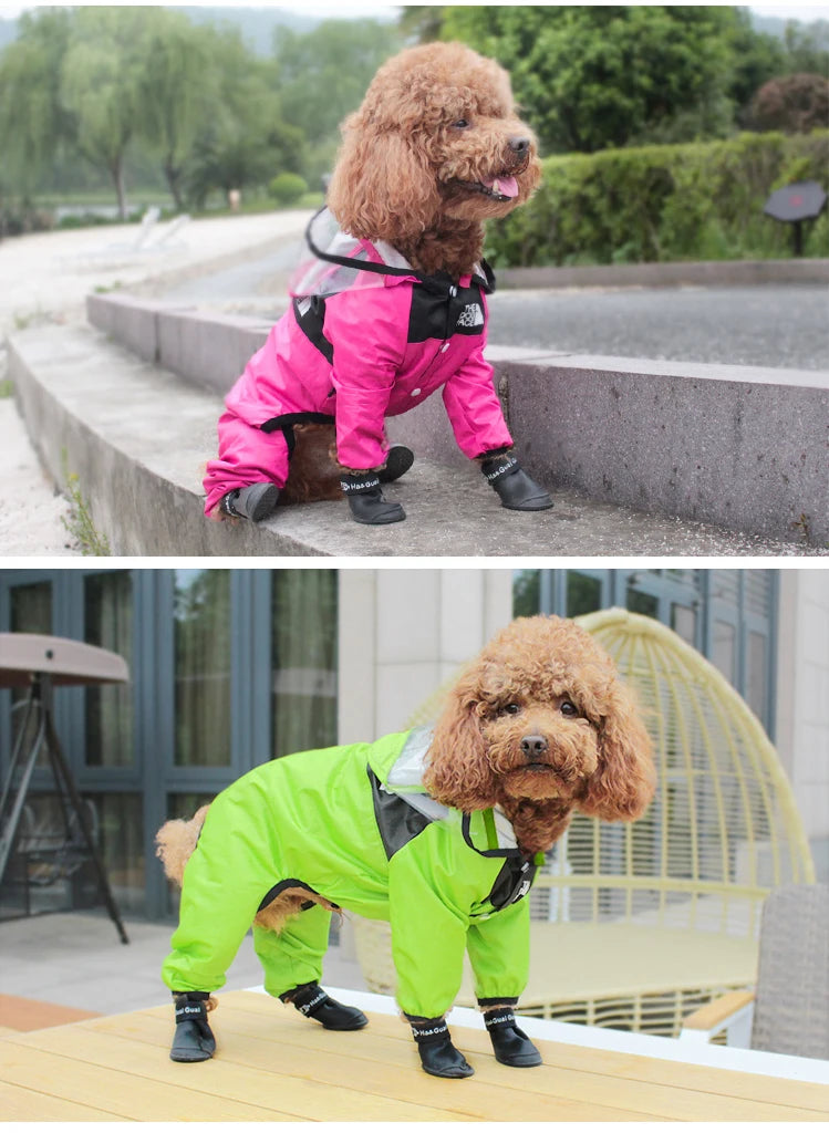 Keep Your Pup Dry and Stylish with Our Pet Dog Raincoat!