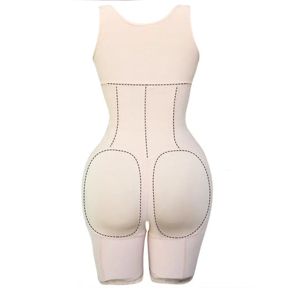 Zip Waist Lace Slimming Shaper Corset Control Shapewear Butt Lifter Strap Body Shaper