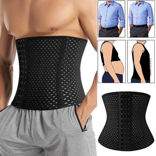 Waist Trainer Shapers Corset For Men Abdomen Reducer Slimming Belt Shapewear
